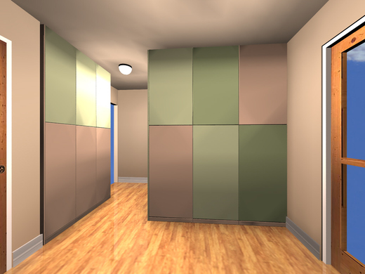 Vizualizace Vestavné skříně