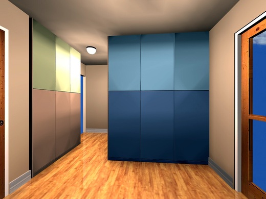 Vizualizace Vestavné skříně