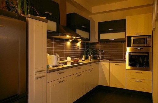 kuchyňská linka smetanová/antracit (Olomouc)