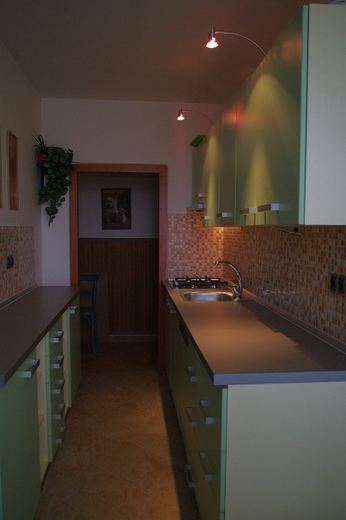 kuchyňská linka zelená, (Přerov)